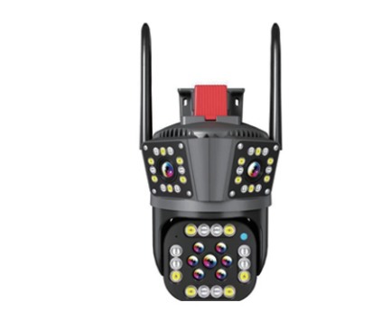 Three-lens outdoor PTZ camera A3H shown in the catalogue