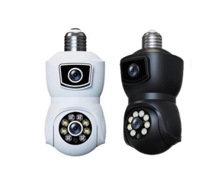 Dual-lens bulb camera E9 shown in the catalogue